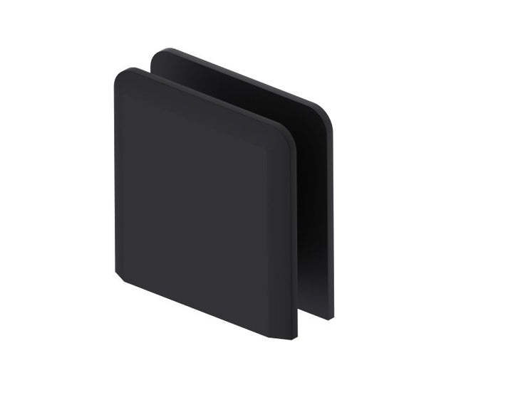 Kartners Bradford Beveled Hole in Glass Style Wall Mount Heavy Duty Glass Clamp