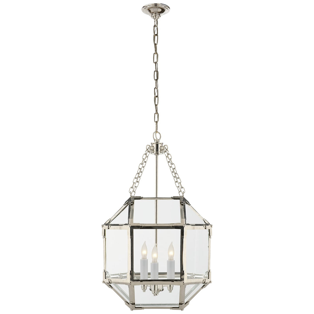 Visual Comfort Signature Morris Pendant in Polished Nickel