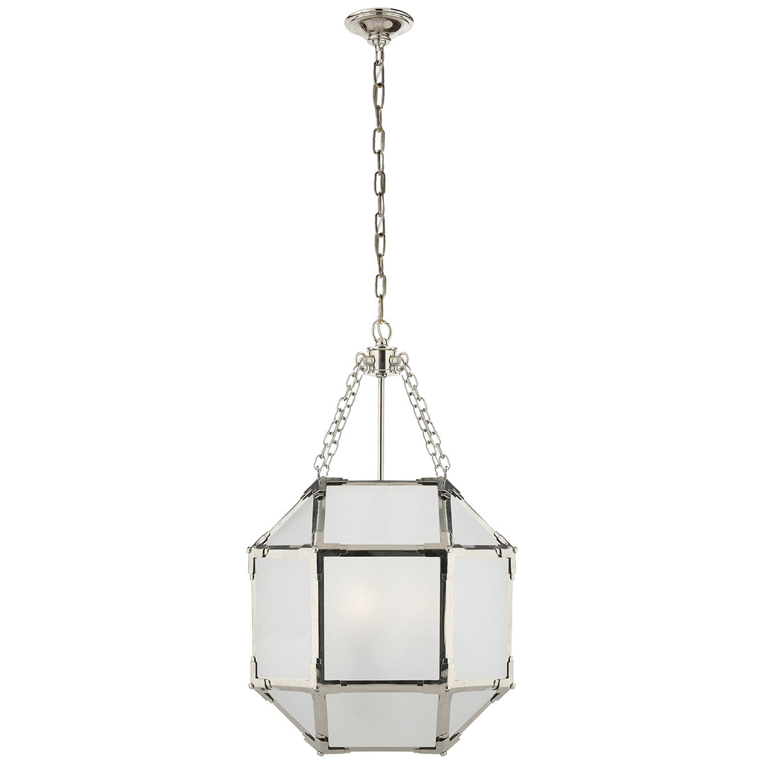 Visual Comfort Signature Morris Pendant in Polished Nickel (view 2)