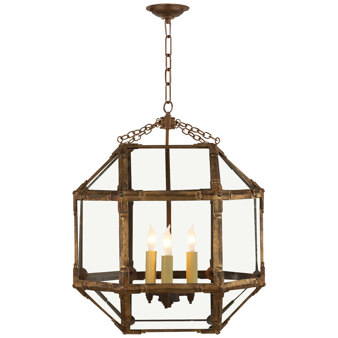 Visual Comfort Signature Morris Pendant in Gilded Iron (view 4)