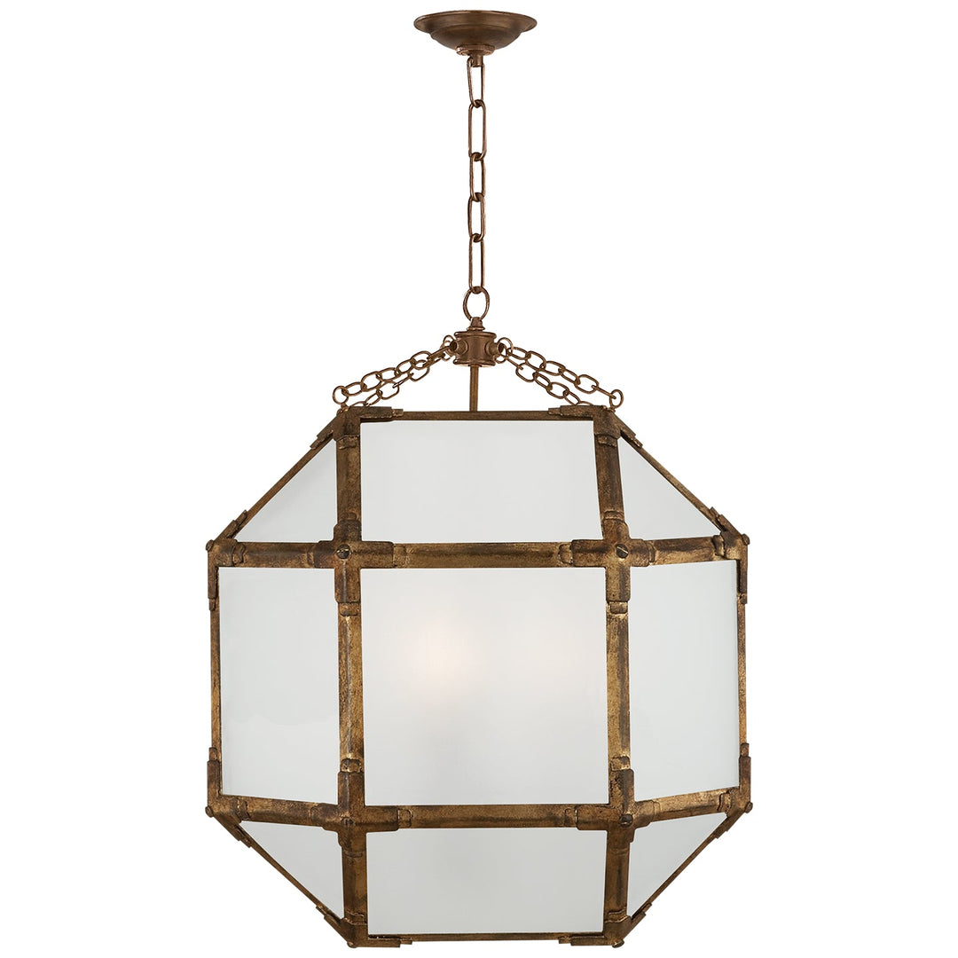 Visual Comfort Signature Morris Pendant in Gilded Iron (view 5)