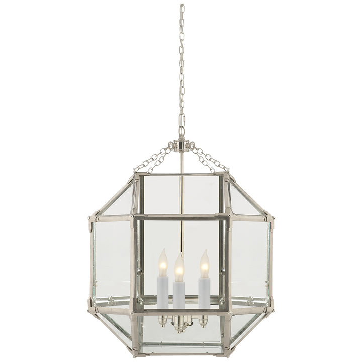 Visual Comfort Signature Morris Pendant in Polished Nickel (view 4)