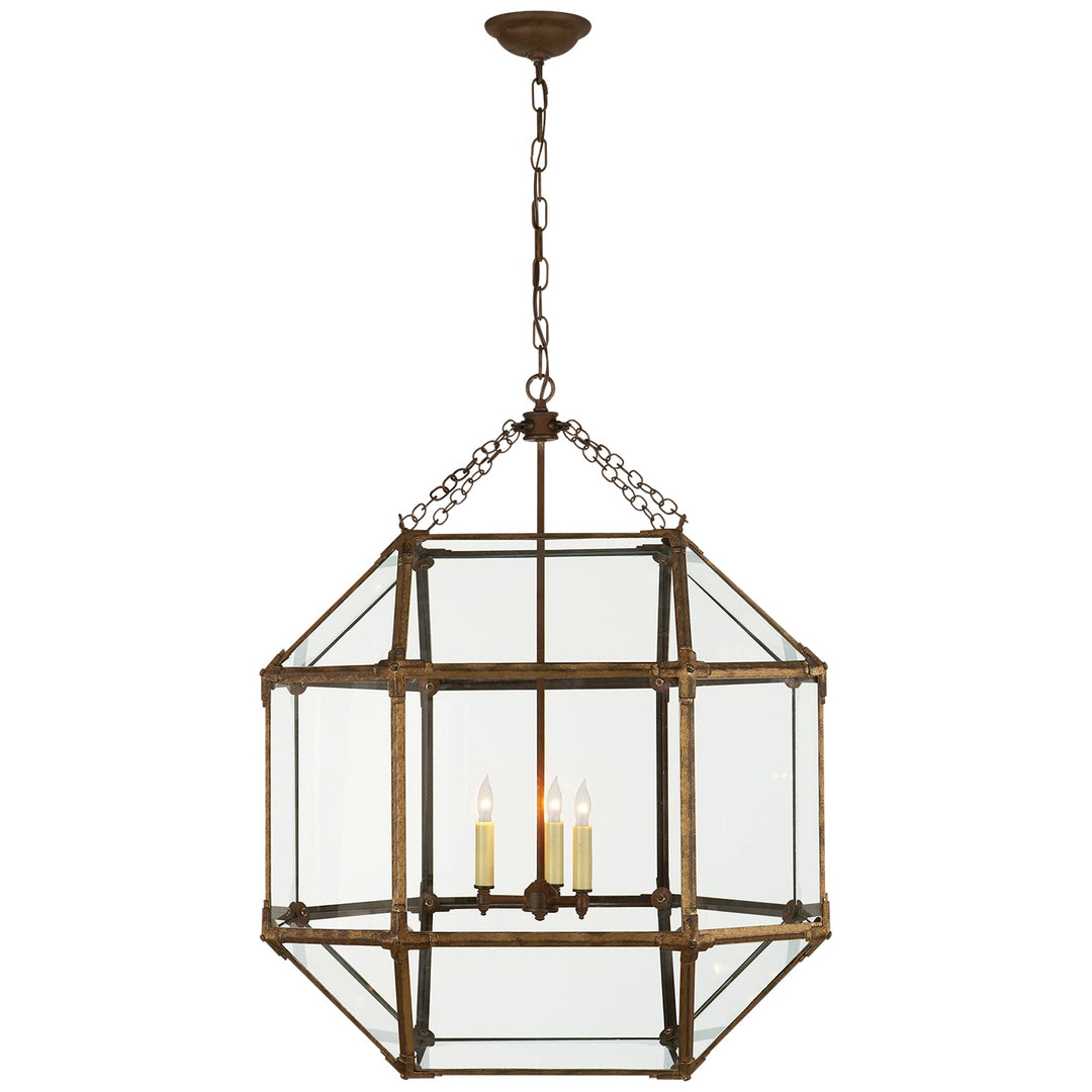 Visual Comfort Signature Morris Pendant in Gilded Iron (view 7)