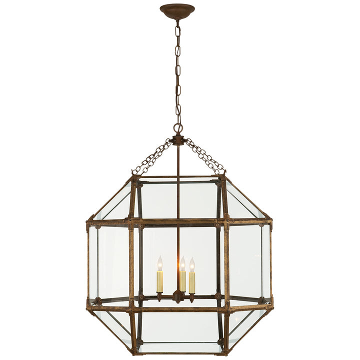 Visual Comfort Signature Morris Pendant in Gilded Iron (view 7)