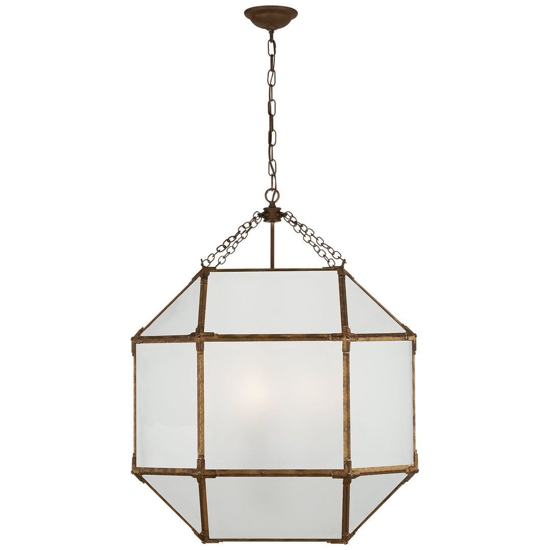 Visual Comfort Signature Morris Pendant in Gilded Iron (view 8)
