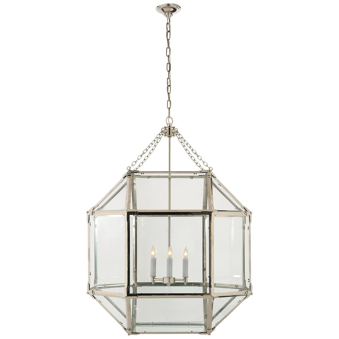 Visual Comfort Signature Morris Pendant in Polished Nickel (view 7)
