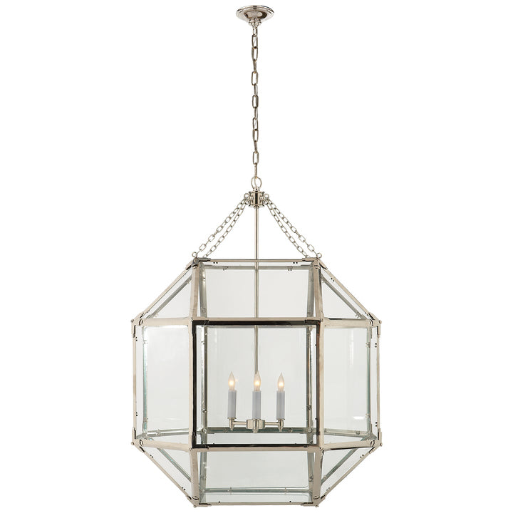 Visual Comfort Signature Morris Pendant in Polished Nickel (view 7)