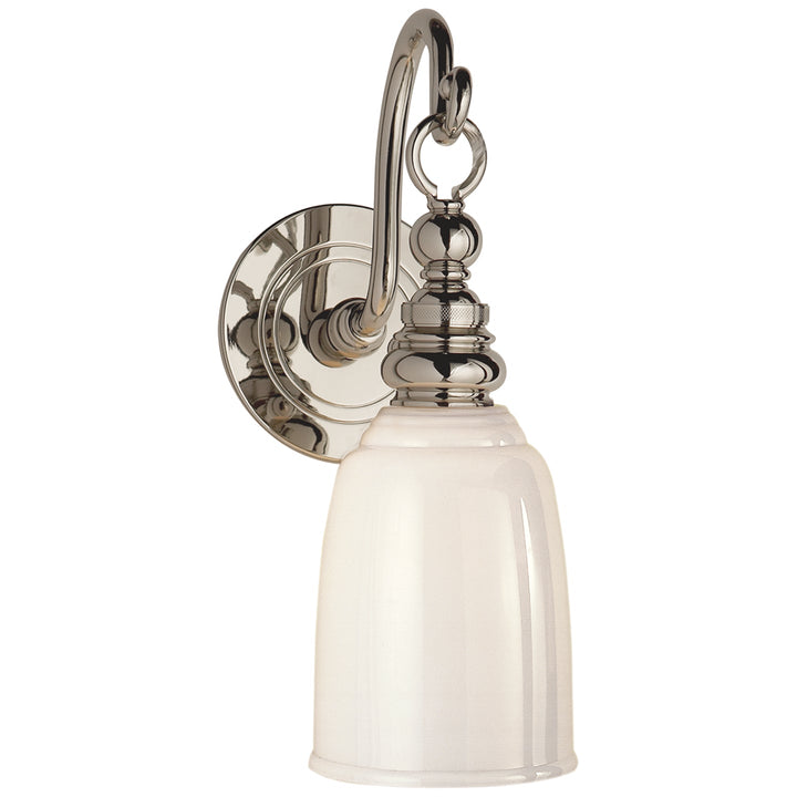 Visual Comfort Signature Boston Loop Arm Wall Sconce in Polished Nickel