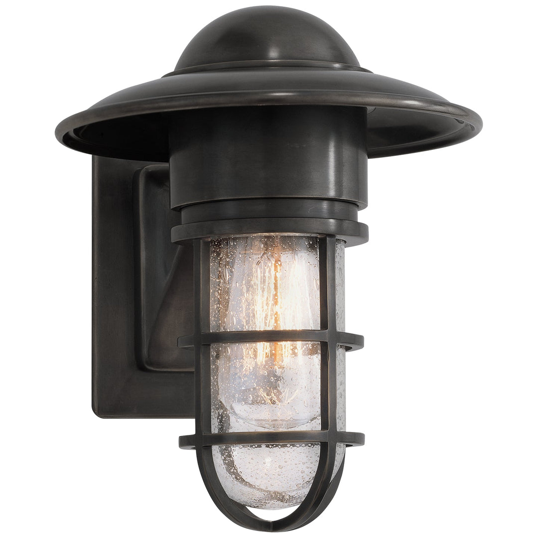 Visual Comfort Signature Marine Outdoor Wall Sconce in Weathered Zinc