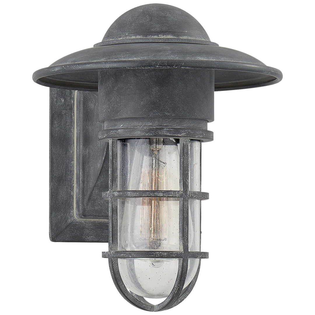 Visual Comfort Signature Marine Outdoor Wall Sconce in Weathered Zinc (view 2)