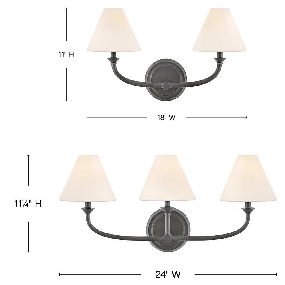 Hinkley Greta Bathroom Vanity Light