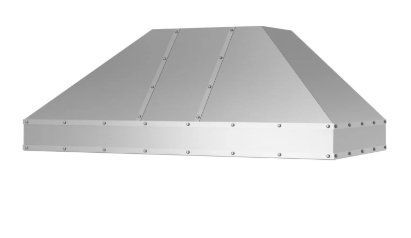 BlueStar Hampton Wall Hood With Brushed Stainless Strapping And Rivets