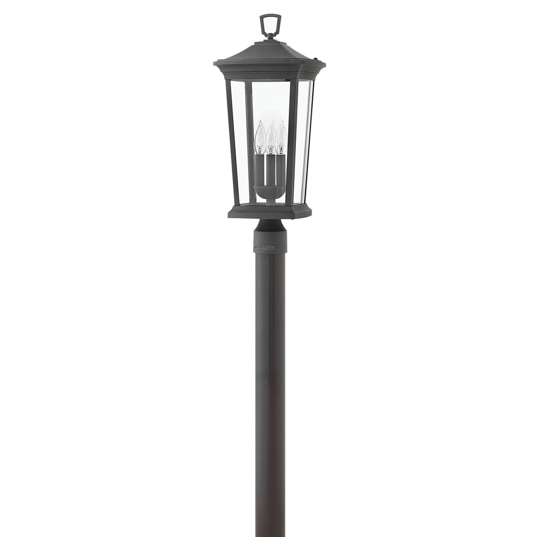 Hinkley Bromley 120V Outdoor Post / Pier Mount in Museum Black