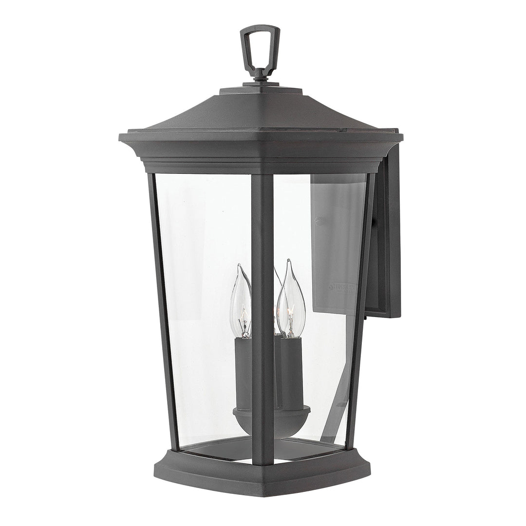 Hinkley Bromley Outdoor Wall Light in Museum Black (view 2)