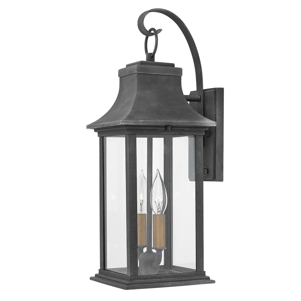 Hinkley Adair Outdoor Wall Light in Aged Zinc (view 2)