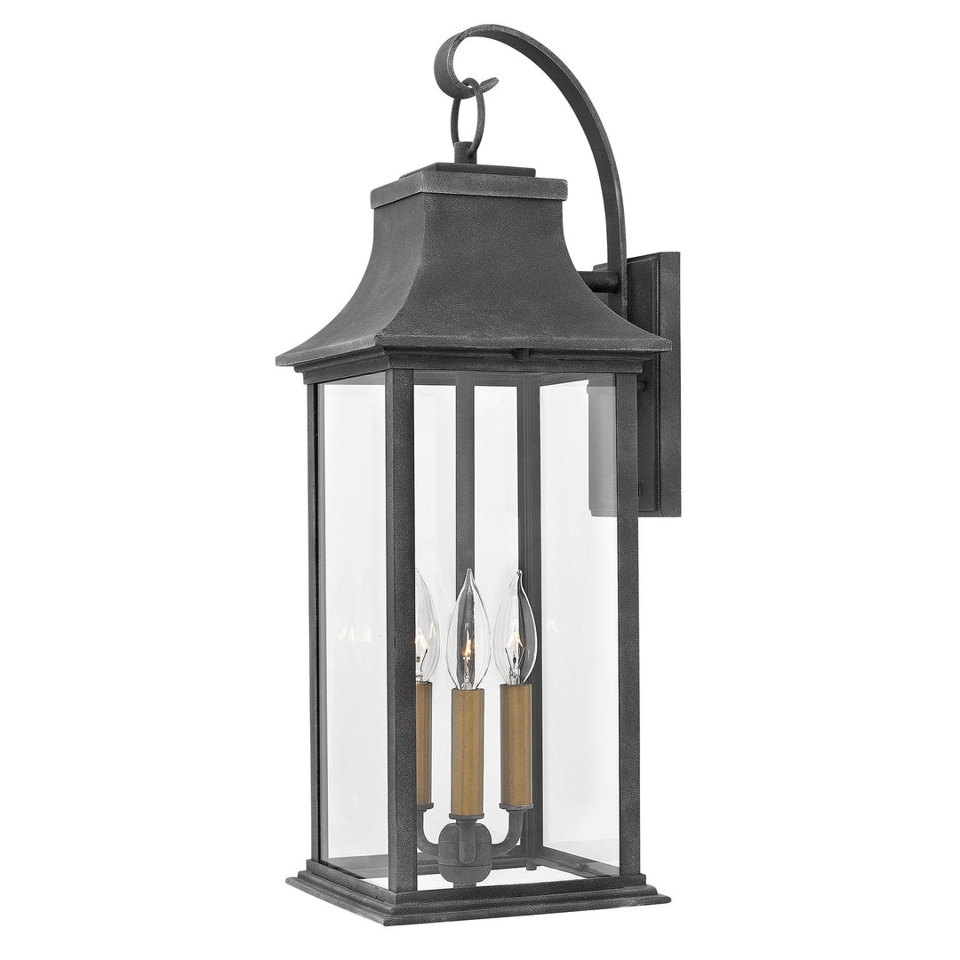 Hinkley Adair Outdoor Wall Light in Aged Zinc (view 3)