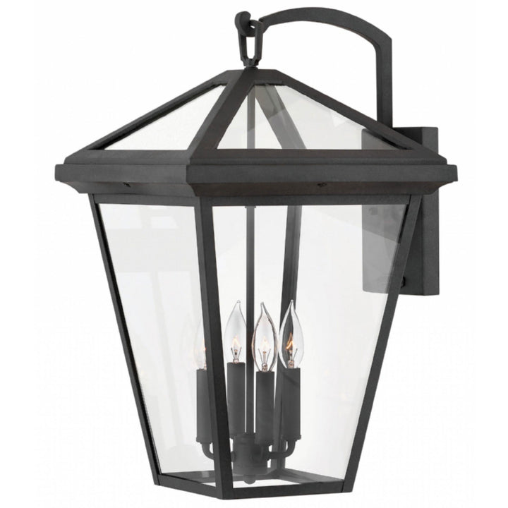 Hinkley Alford Place Outdoor Wall Light in Museum Black