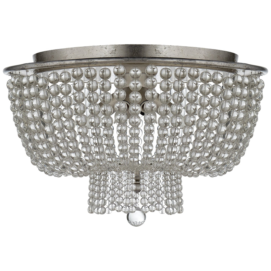 Visual Comfort Signature - ARN 4102BSL-CG - Four Light Flush Mount - Jacqueline - Burnished Silver Leaf