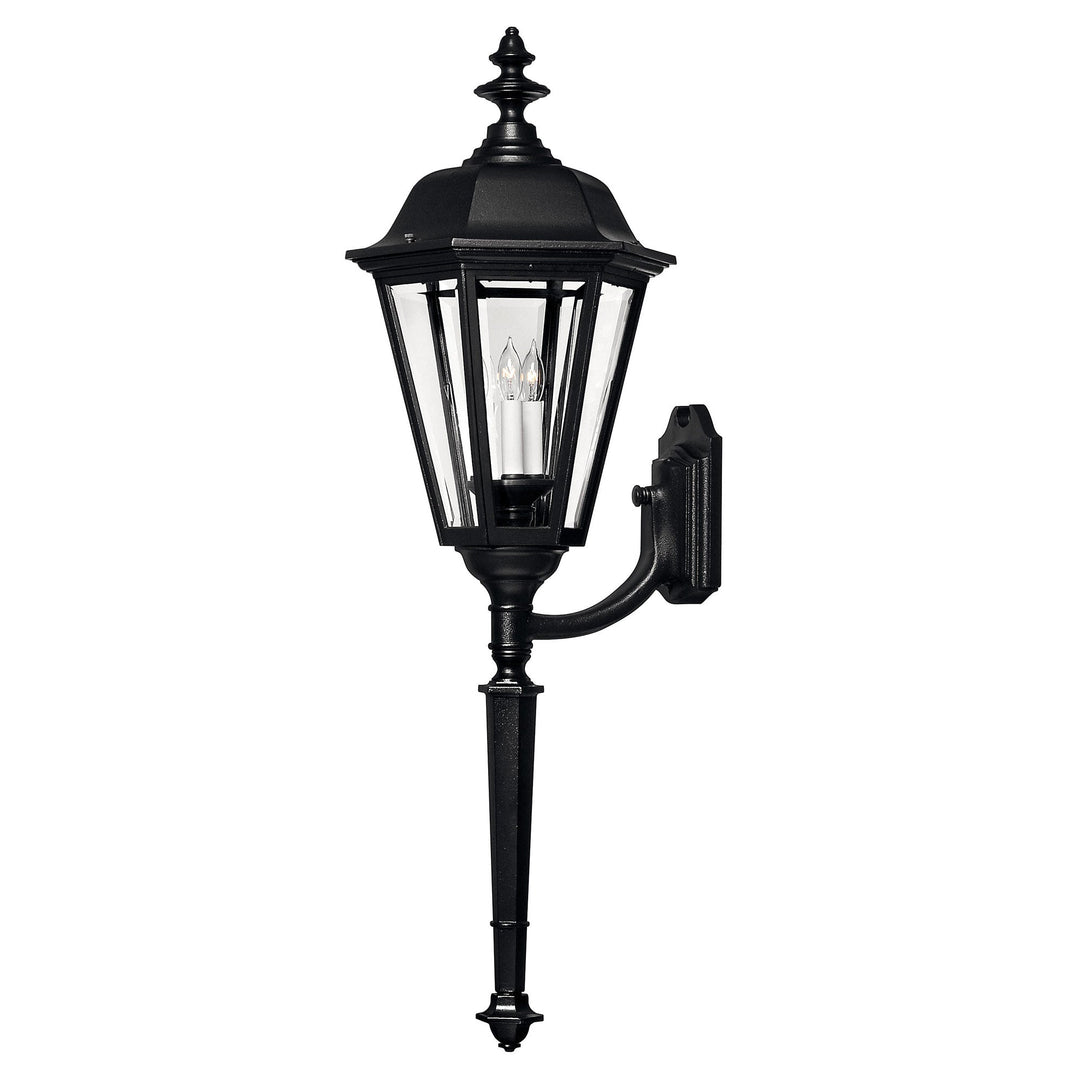 Hinkley Manor House Long Stem Outdoor Wall Light in Black (view 2)
