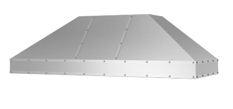 BlueStar Hampton Wall Hood With Brushed Stainless Strapping And Rivets