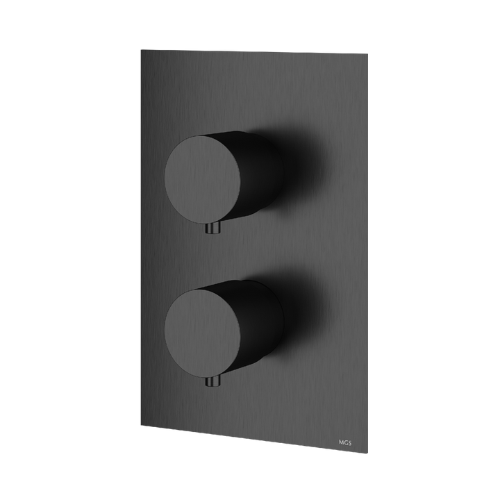 MGS Bagno Minimal Stainless Steel Thermostatic Trim with Two way Diverter and Volume Control