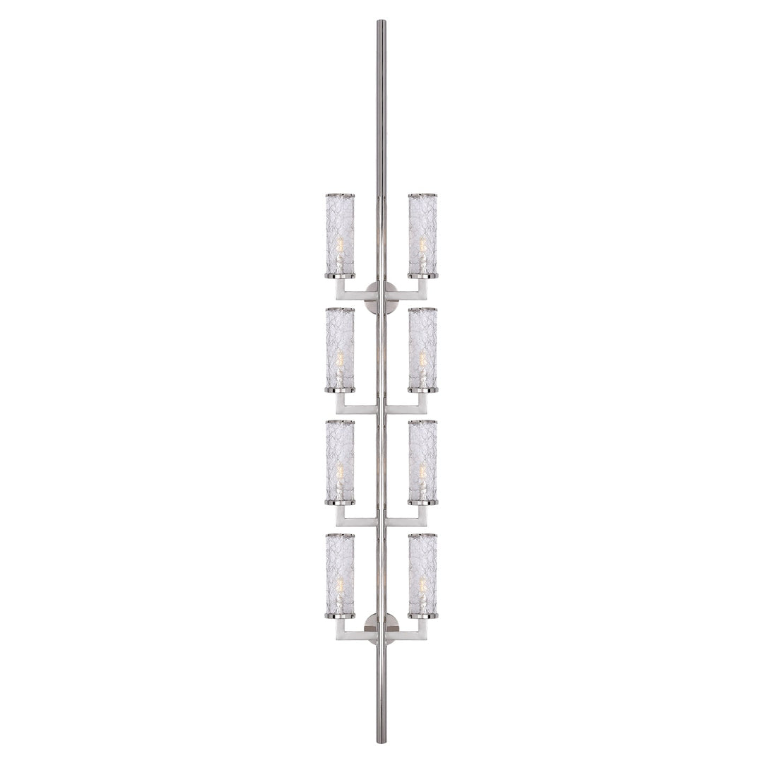 Visual Comfort Signature - KW 2204PN-CRG - Eight Light Wall Sconce - Liaison - Polished Nickel