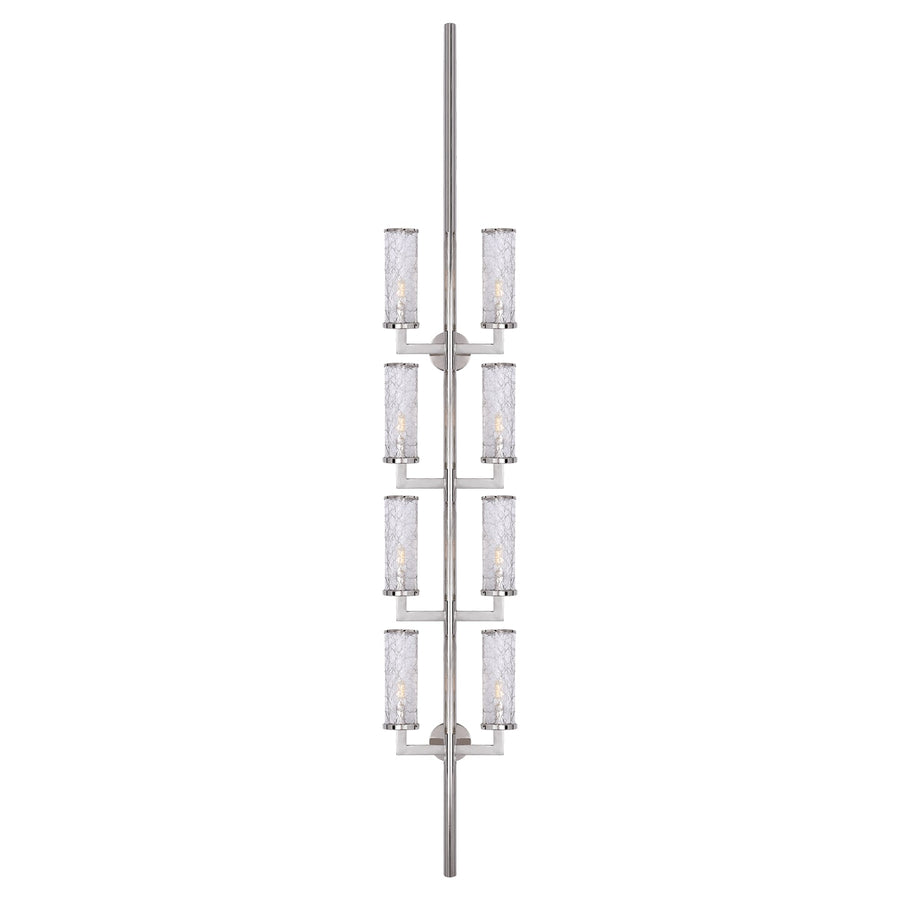 Visual Comfort Signature - KW 2204PN-CRG - Eight Light Wall Sconce - Liaison - Polished Nickel