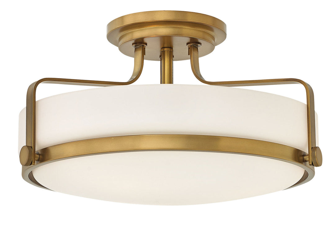 Hinkley - 3643HB - LED Semi-Flush Mount - Harper - Heritage Brass