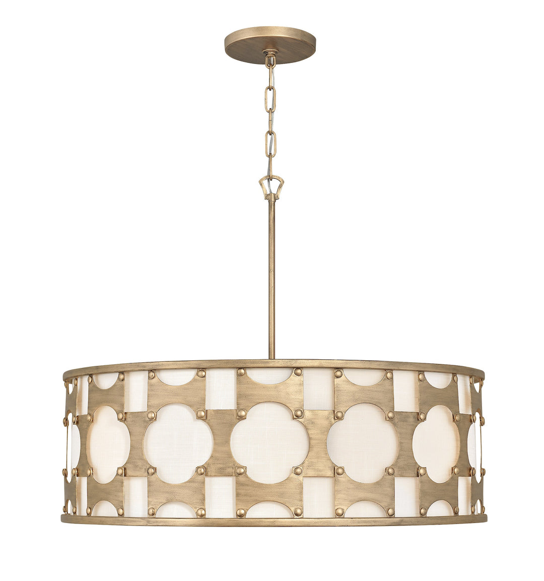 Hinkley Carter Drum Pendant in Burnished Gold (view 2)