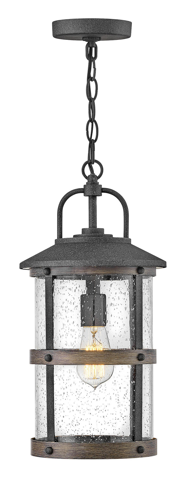 Hinkley Lakehouse 120V Outdoor Pendant in Aged Zinc