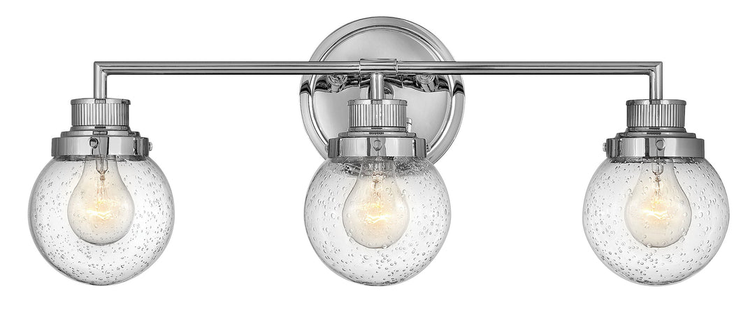 Hinkley Poppy Bathroom Vanity Light in Chrome (view 2)