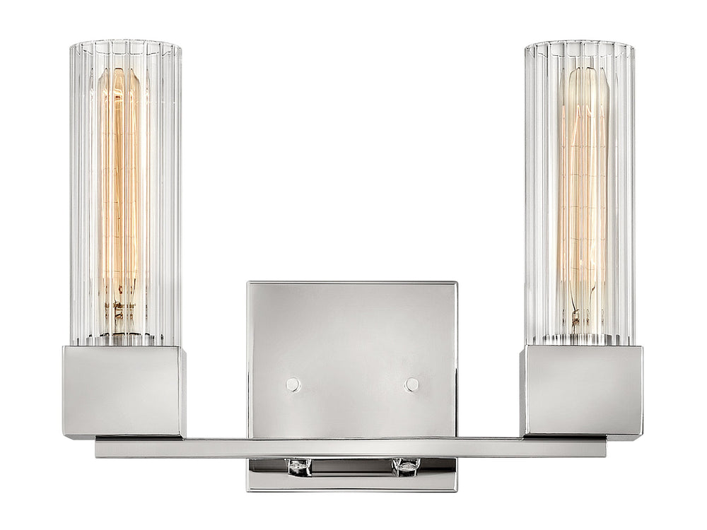 Hinkley Xander Bathroom Vanity Light in Polished Nickel