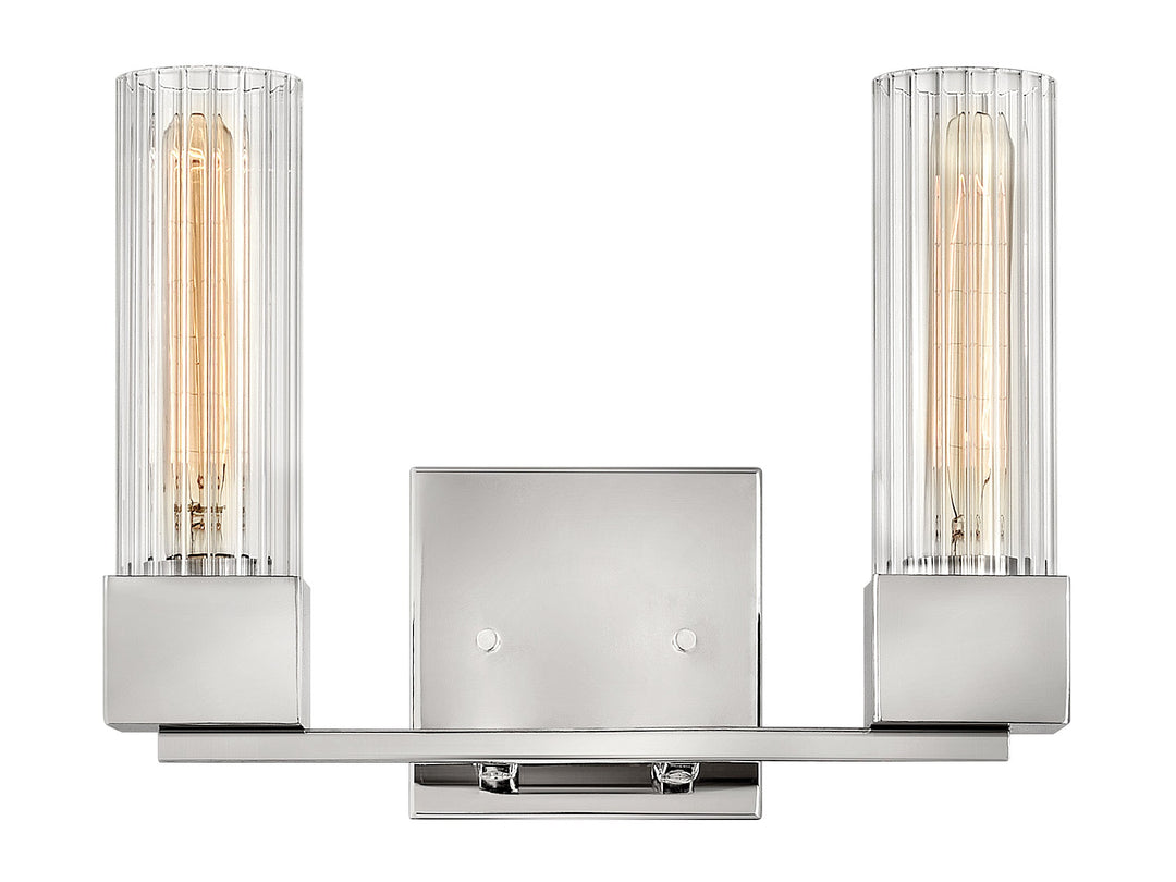 Hinkley Xander Bathroom Vanity Light in Polished Nickel