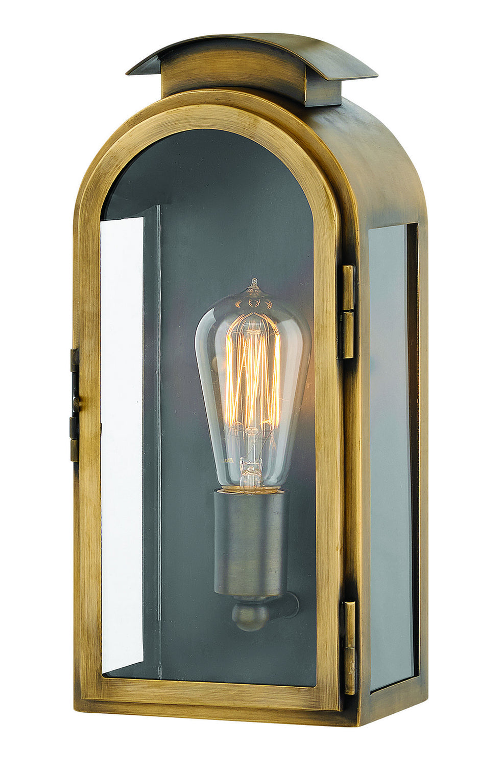 Hinkley Rowley Outdoor Wall Light in Antique Brass