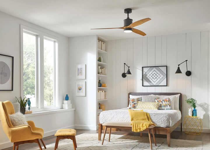 Hinkley Hover Outdoor Flush Smart Ceiling Fan with Light (view 5)