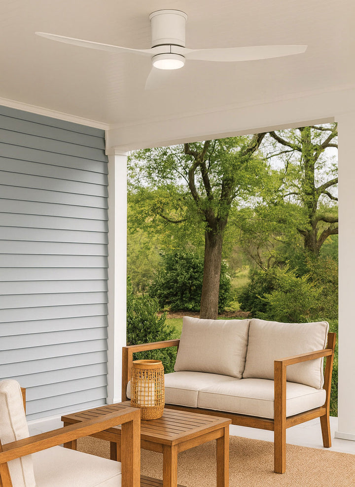 Hinkley Hover Outdoor Flush Smart Ceiling Fan with Light (view 3)