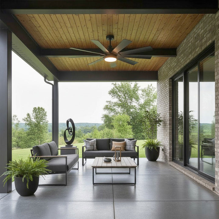 Hinkley Turbine Smart Ceiling Fan with Light (view 4)