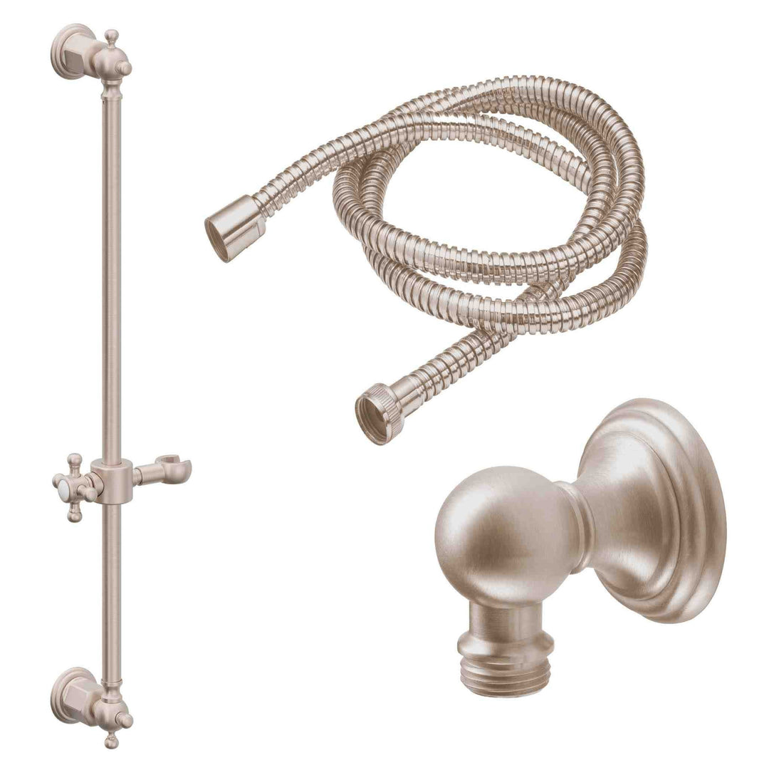 California Faucets Slide Bar Handshower Kit with Line Base