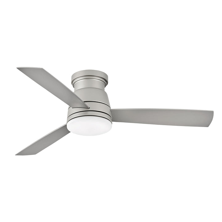 Hinkley Trey Smart Ceiling Fan with Light in Brushed Nickel