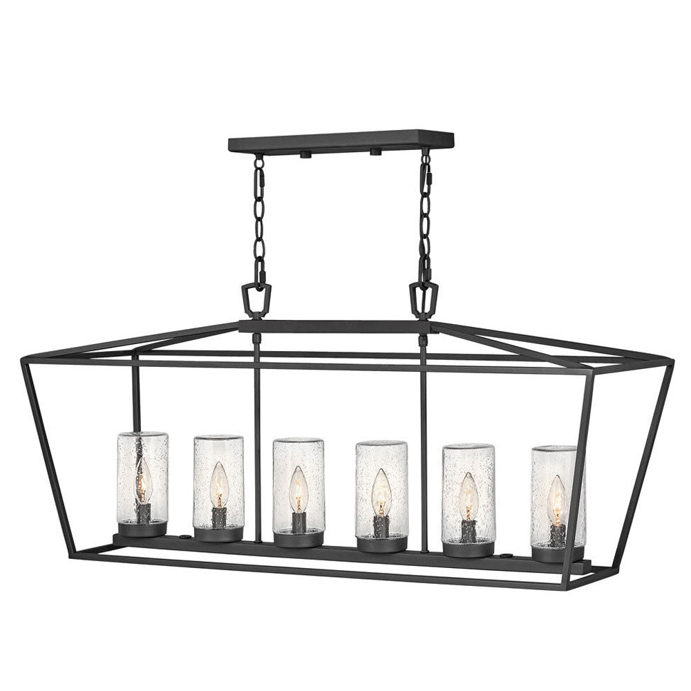 Hinkley Alford Place 120V Linear Chandelier in Museum Black
