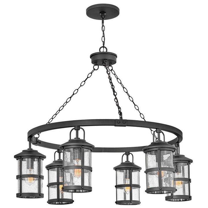 Hinkley Lakehouse 120V Outdoor Chandelier in Black