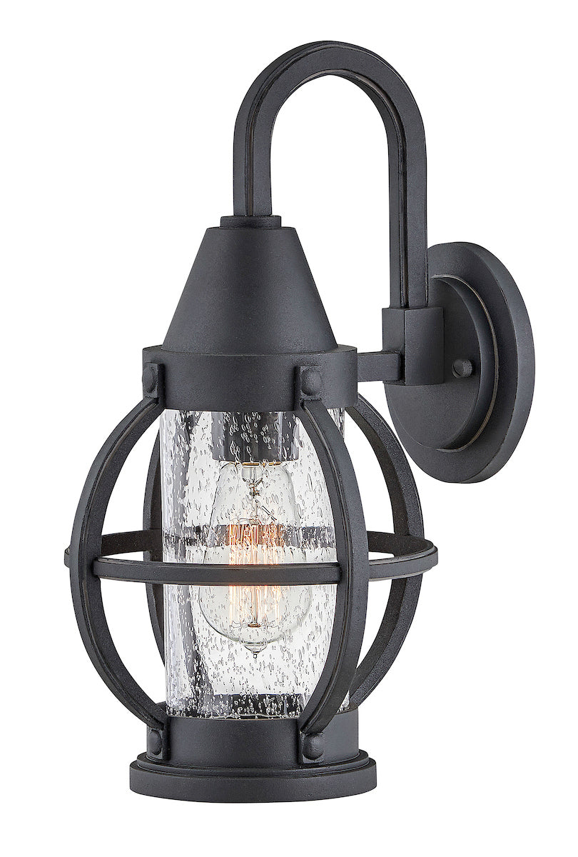 Hinkley Chatham Outdoor Wall Sconce in Museum Black