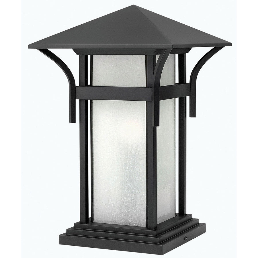 Hinkley Harbor 12V Pier Mount Lantern in Satin Black