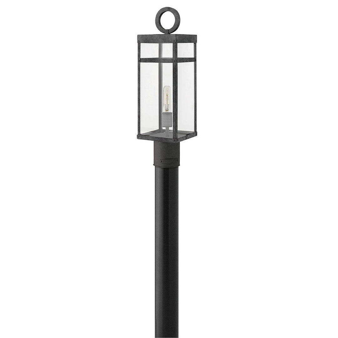 Hinkley Porter 12V Outdoor Post / Pier Mount in Aged Zinc