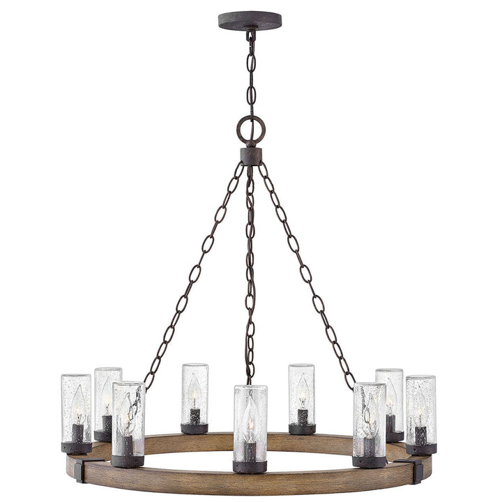 Hinkley Sawyer 12V Outdoor Chandelier in Sequoia (view 2)