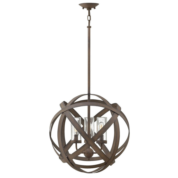 Hinkley Carson 12V Outdoor Pendant in Vintage Iron
