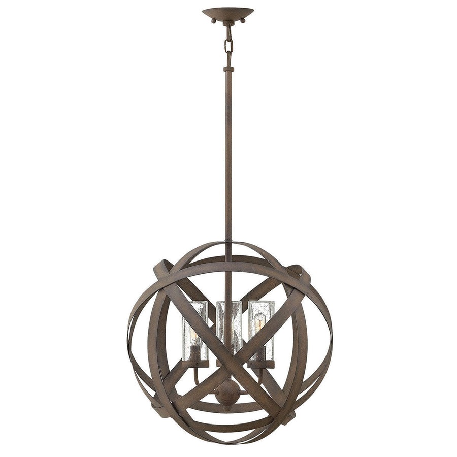 Hinkley Carson 12V Outdoor Pendant in Vintage Iron