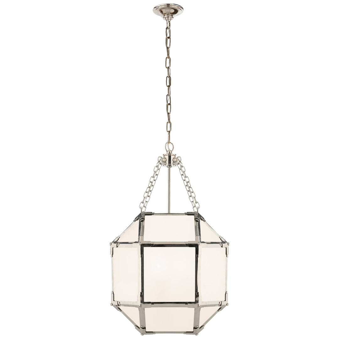 Visual Comfort Signature Morris Pendant in Polished Nickel (view 3)