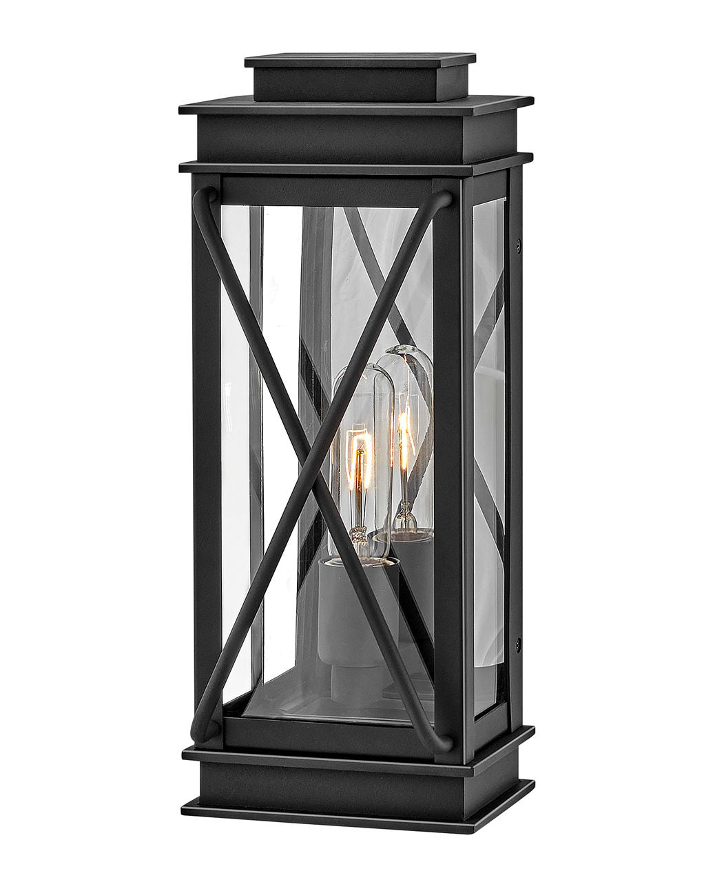 Hinkley Montecito Outdoor Wall Sconce in Museum Black