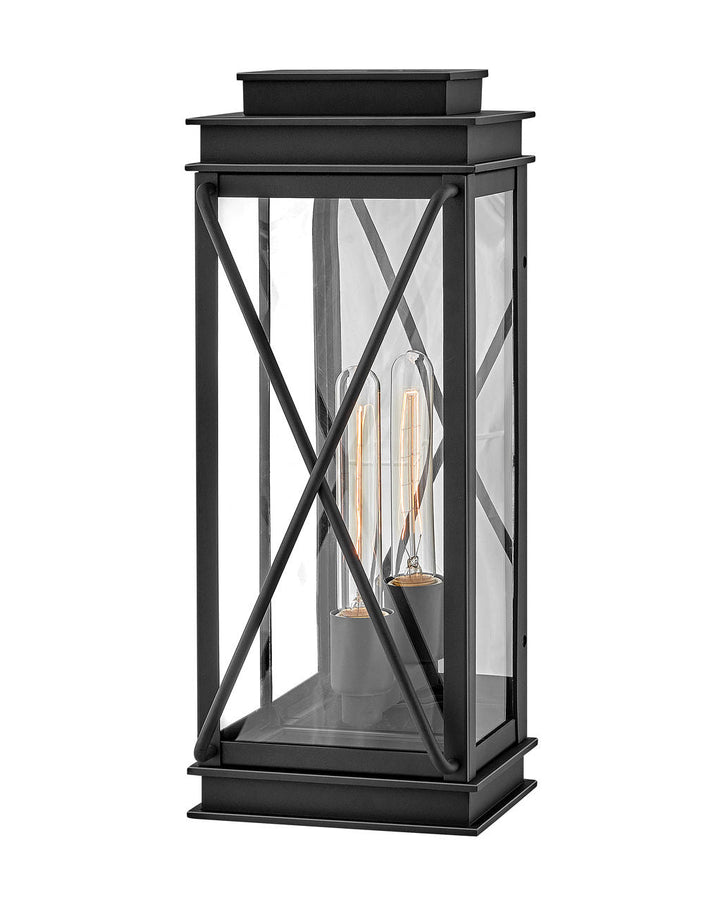 Hinkley Montecito Outdoor Wall Sconce in Museum Black (view 2)